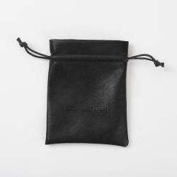 Logo Emboss Custom Black Bag Wholesale Drawstring Pouches Gift Packaging Cosmetic Jewelry Bags