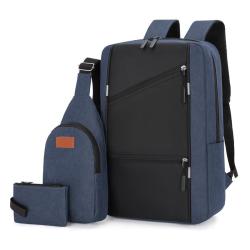 ZF372Laptop Bag USB Charger Computer Cover Backpack Oxford Fabric Waterproof Zipper Print Logo Gift Backpack Business Schoolbag