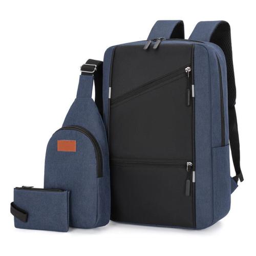 ZF372Laptop Bag USB Charger Computer Cover Backpack Oxford Fabric Waterproof Zipper Print Logo Gift Backpack Business Schoolbag