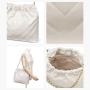 2023 New Arrival Soft  Bag Hot Selling Tote Designer Black White Leather Women Handbag Under Arm Bag Shoulder Bag