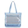 Wholesale Large Capacity Women Tote Bags Handbag Shoulder Bag Pins Display Clear Window Custom Ita Bag