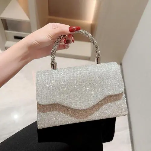 2024 New evening banquet bag party tote purse ladies dinner handbag square crossbody bags wholesales women evening clutch