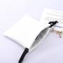 Custom Logo Printed PU Leather Drawstring Cosmetic Gift Bag Mini Waterproof Leather Money Pouches