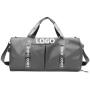 wholesale custom printed waterproof sports travel oxford tote weekender bag gym duffle bag with shoe compartment