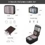 LOVEVOOK 17.3 in Laptop Travel Backpack Carry On Bags Outdoor School Business Backpacks with 3 Packing Cubes 35L Luggage Bag