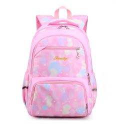 New schoolbag for primary school girls Hot Pink Color Bags Book Bag Fashion Design Backpack Set