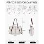 LOVEVOOK Fashion vintage PU Leather Tote Bags Top-Handle Elegant Ladies Handbag Designer Shoulder Bag Women laptop handbags
