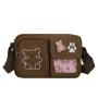 Lovely Bear Design Ita Bag Canvas Ita Bag school bags with a little ita compartment to display pins