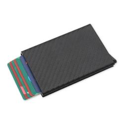 Wholesale Leather Metal Card Holder Rfid  Metal Wallet Aluminum Card Holder Wallet
