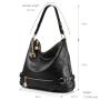 REALER 100% Genuine Leather Crossbody Shoulder Bag for Ladies Large Hobo Tote Bags Hand bags Real Leather Handbag for Women