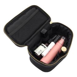 Canvas Make Up Case Professional Cosmetic Makeup Bag Zipper Makeup Cosmetic Case