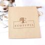 Wholesale Custom Logo Printing Canvas Christmas Gift Wedding Favor Bag Drawstring Cotton Dust Gift Packaging Pouch