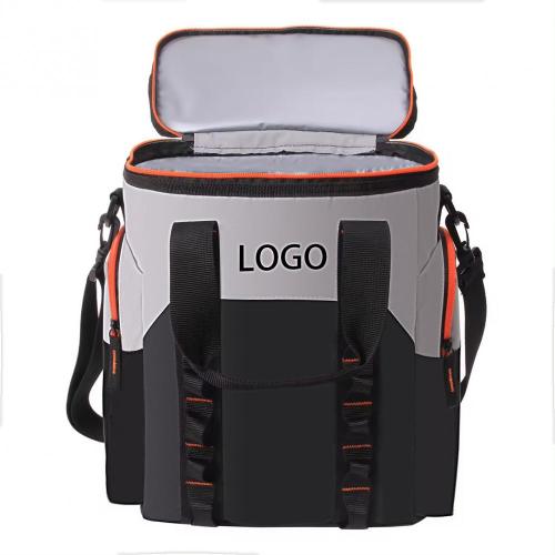 Factory Custom Logo Soft Tarpaulin Portable 32 Drink Cans Picnic Camping Insulated Bag Shoulder Cooler Bag