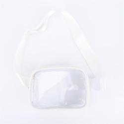 Women Men Plastic Buckle Adjustable Strap Clear Bags Stadium Approved Belt Bag Transparent Chest Waist Bumbags Clear Fanny Pack