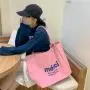 ZWY087 Fashion Large Women Letter Canvas Bag Daily Work Shopping Traveling Shoulder Bag Custom Logo Wholesale Student Tote Bag