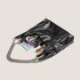 Luxury Designer Handbag Women Half Moon Tote PU Leather Half Moon Tote Handbags Zipper Lock Closure Large Size Solid Color Logo