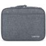 Gelory Modern Simple Fashion Zipper 600 D Polyester Lunch Bag Kids Gray Insulated Lunch Box