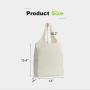 Reusable Grocery Totes Bags Cotton Canvas Foldable Shopping Bags with handle