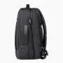 Men's Large Capacity Nylon Business Backpack Waterproof Outdoor Travel Computer Bag with Expansion and Printed LOGO