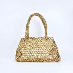 Cutome design brand bag Hot Selling Luxury Women Handbag Acrylic Bead Bags Gold Silver Clutch Evening Bag