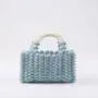 Custom Summer Handmade Beaded Bags 2024 Light Pearl Straw Bag Chain Shoulder Lady Design Pearl  Purse for Women Evening Clutch