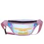 Factory Wholesale Waterproof Laser PVC Hologram Clear Waist Bag Customized Logo Outdoor Casual PU Crossbody Fanny Pack