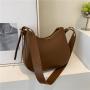 New fashionable high-end niche simple one shoulder crossbody bag