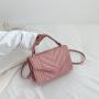 2023 Checkerboard Small Fabric PU Leather Flap Crossbody Bags for Women Fashion Handbags Lady Shoulder Bags