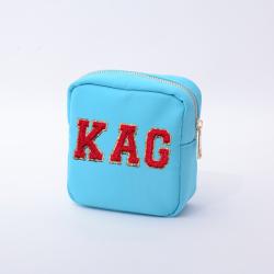 Keymay Multicolor Cute Coin Purse Personalization Women Girls Travel Toiletry Cosmetic Bag Small Nylon Bag Makeup Pouch