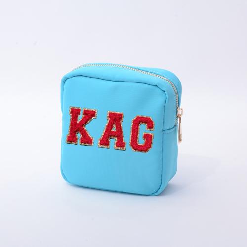 Keymay Multicolor Cute Coin Purse Personalization Women Girls Travel Toiletry Cosmetic Bag Small Nylon Bag Makeup Pouch