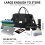 LOVEVOOK 2023 2pcs Cute Foldable Travel Tote Duffle Bag with Toiletry Purse Carry On Weekender set Men Women Travel Luggage Bags