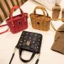 Hot Sale Women Small Bucket Bag Cheap Wholesale Handbags Ladies Shoulder Bags Causal Tote Bag PU Polyester Single Lady Purse
