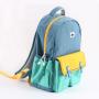 CHANGRONG Custom pink color block kids student backpack bag for Boys Girls