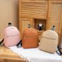 Lady leather back pack fashionable versatile woman backpack factory wholesale student schoolbag Large capacity shoulder bag