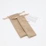 Custom Logo Long Style Velvet Drawstring Pen Tableware Bag Soft Velvet Eyebrow Pencil Makeup Bag Pouch