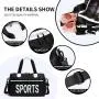 Waterproof Oxford Pink Sports Gym Tote Bags With Pocket And Shoes Compartment Lightweight Single Shoulder Travel Bag