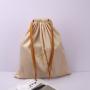 Custom Gold Printing Large Velvet Drawstring Pouch For Clothes Hat Handbag Packing Recyclable Velvet Shopping Bag