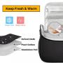 Insulated Lunch Bag for Women Reusable Lunch Box Cute Cooler Tote with Adjustable Shoulder Strap for Work Picnic or Travel