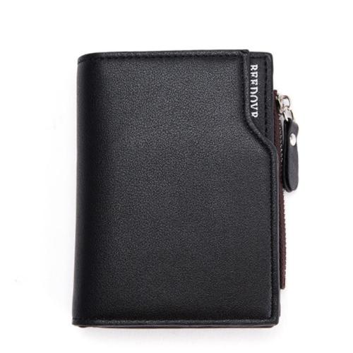KBW108 2023 Eid Offers Hot Sale Men's New Zipper Short Wallet Multi-card Fashion Vertical Mini Snap Pocket