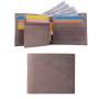 Crazy Horse Genuine Leather Slim Pocket Wallets Men Bifold Short Wallet