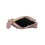 fashion rfid minimalist pu leather card holder wallet thin zipper keychain wallet card holder