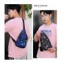 KBW462 Chest Bag Men Ins New Fashion Crossbody Bag Lightweight Outdoor Sports Casual Shoulder Bag Tide