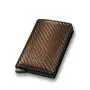 RFID Blocking Minimalist Aluminum Card Holder Custom Leather Pop Up Metal Case Wallet