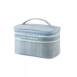 wholesale promotional custom logo black multi Color zipper pu leather makeup bag cosmetic bags