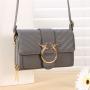 2022 New Fashion Trend Women's Bag Leisure High Texture Pu Deer Lingge Small Square Bag Solid Color Single Shoulder Messenger Ba
