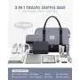 LOVEVOOK new 3  in 1 large capacity combination diamond quilted designer carry on overnight luggage travel duffel gym bags