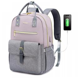 LOVEVOOK Waterproof school bags Student computer bag with USB 2023 Business Travel Custom 15.6inch women men laptop backpacks
