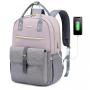 LOVEVOOK Waterproof school bags Student computer bag with USB 2023 Business Travel Custom 15.6inch women men laptop backpacks
