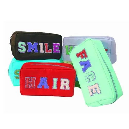 waterproof document pouch New nylon durable toiletry bag ladies towel embroidery logo makeup box large capacity cosmetic bag