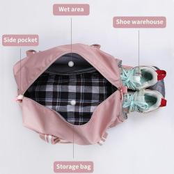 BSCI Factory Custom Large Capacity Sport Gym Yoga Bags for Womens Designer Waterproof Foldable Travel Bag